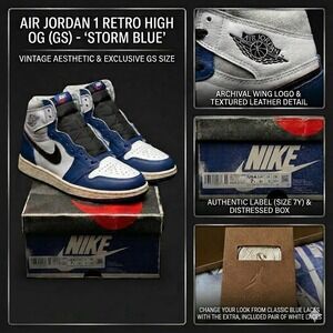 Nike Air Jordan 1 High OG Rare Air Deep Royal Blue 7Y / Women's 8.5 FD1437-100